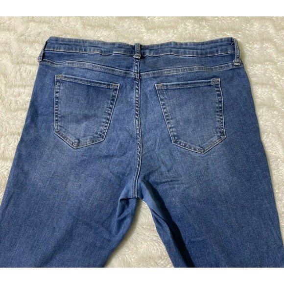 Gap Womens Skinny Sz 14R Blue Denim Jeans (34x29 Msrd) - Picture 1 of 11